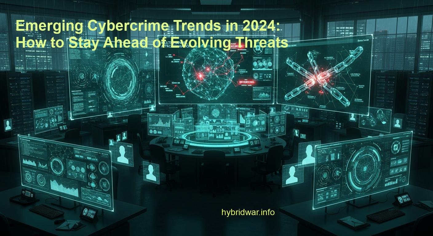 Emerging Cybercrime Trends in 2024: How to Stay Ahead of Evolving Threats